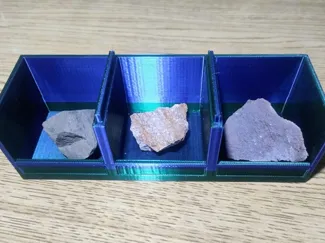 Excibidor de rocas o minerales modular