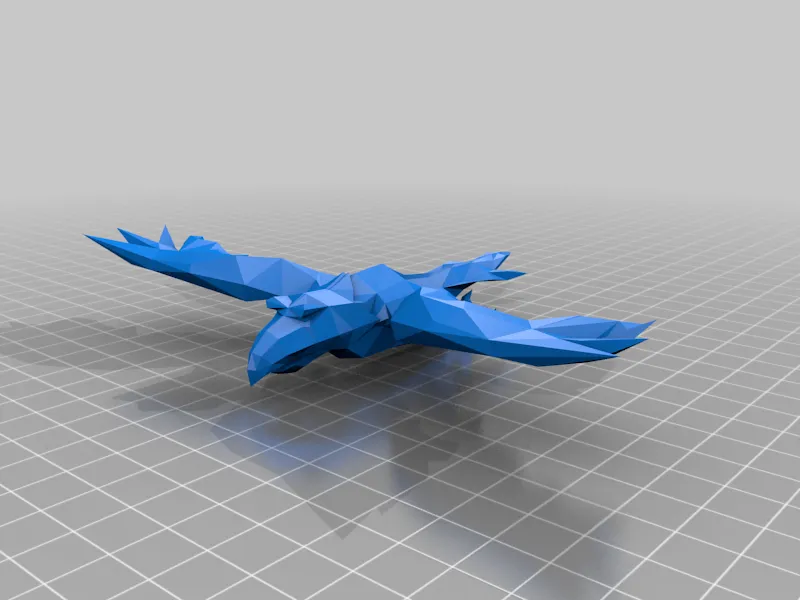 flying Raven loPoly