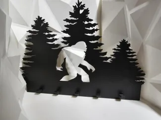 Sasquatch Key holder with and W/O holes