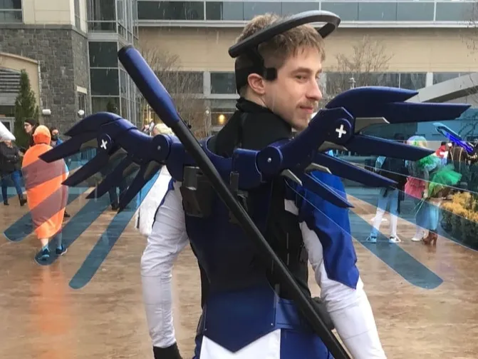Mercy overwatch wings with backplate mount