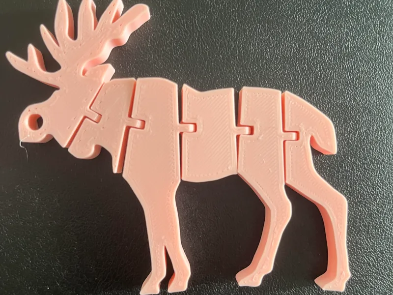 Articulating Moose Keychain