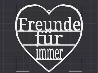 Freunde für immer Schild