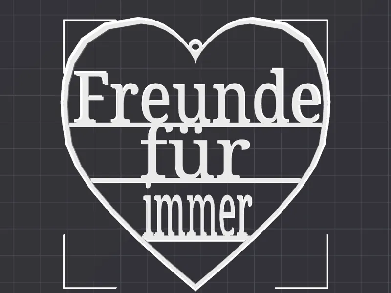 Freunde für immer Schild