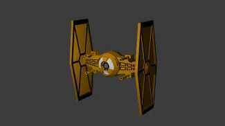 Tie Fighter With Big Guns