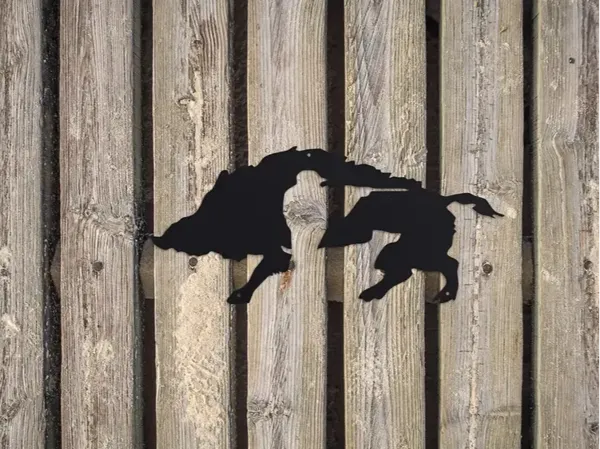 Chasseur de sanglier — déco murale