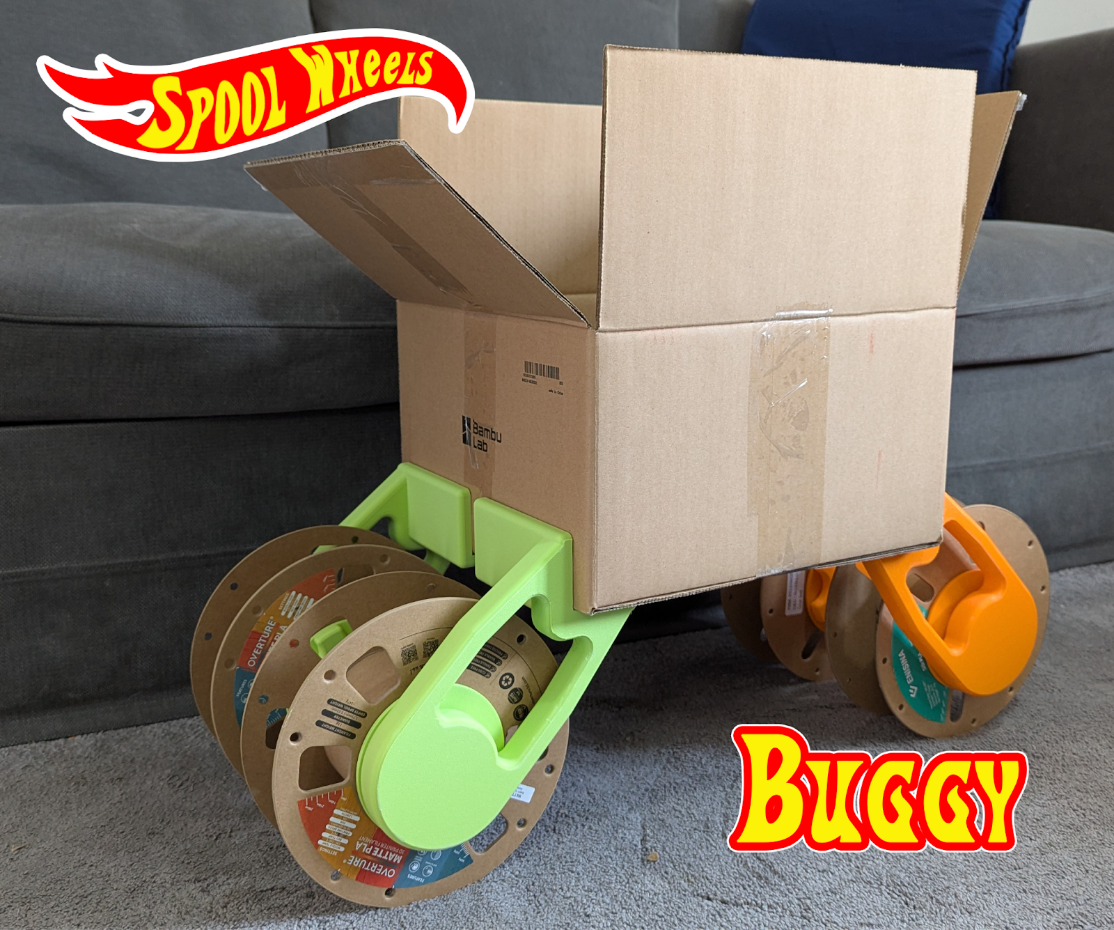 Spool Wheels - Card Spool Car Kit by Davyd MakerWorld: Download Free 3D ...