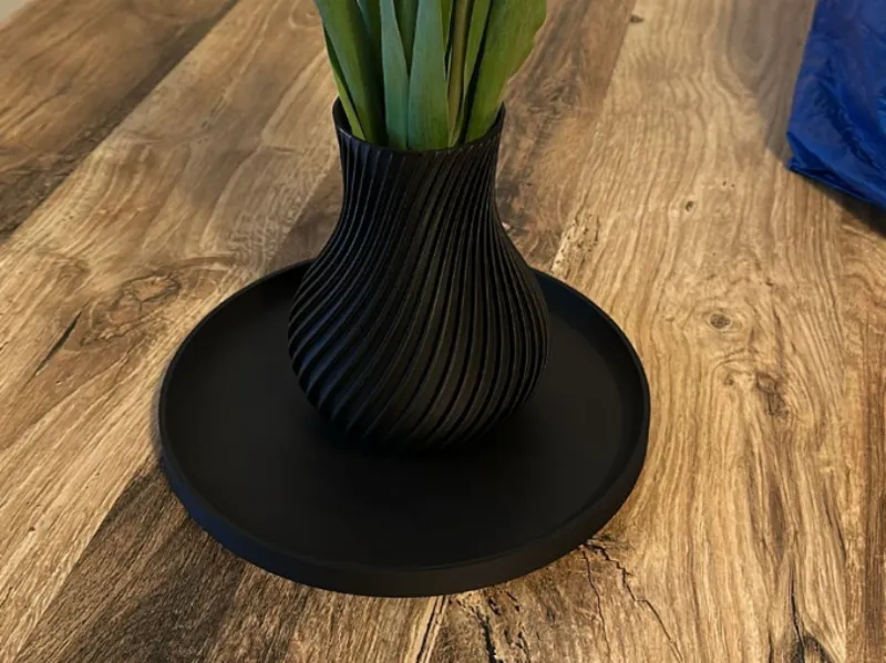 Spiral vase with Coaster / plate