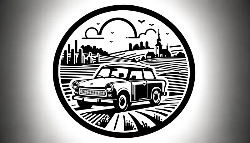 ilustrace Trabantu v přírodě