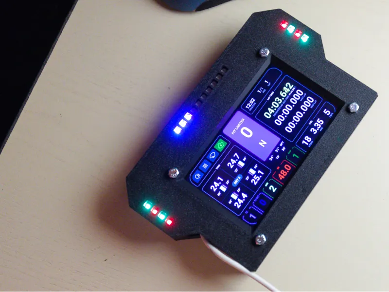 DDU case with leds for phone