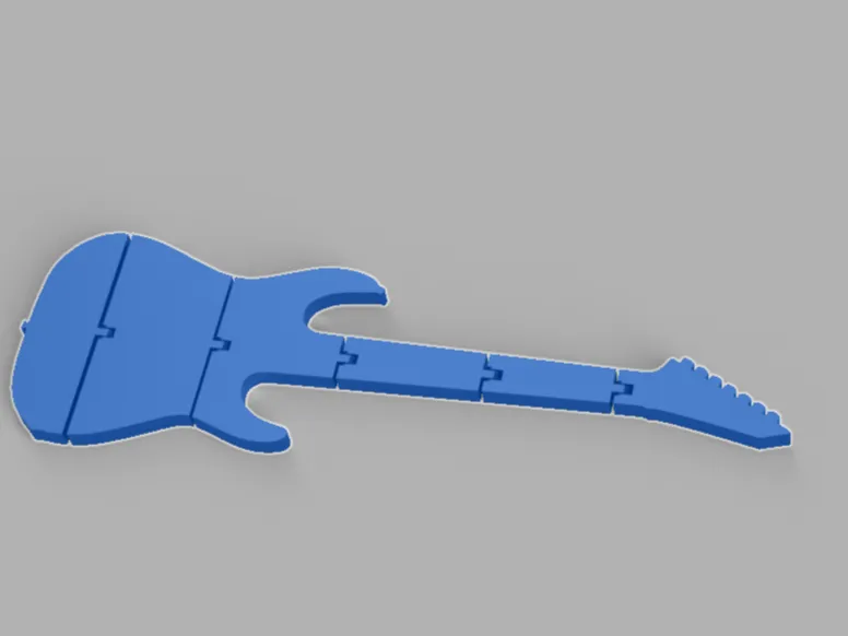 Articulated rock guitar