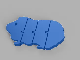 Cute articulated hamster