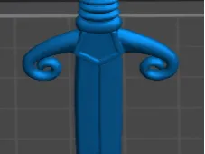 Sword link for bracelet/chain.