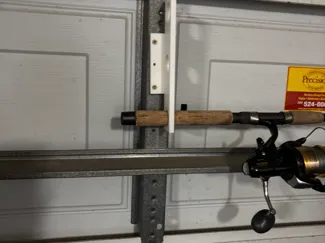 Fishing Rod Holder for Garage Door