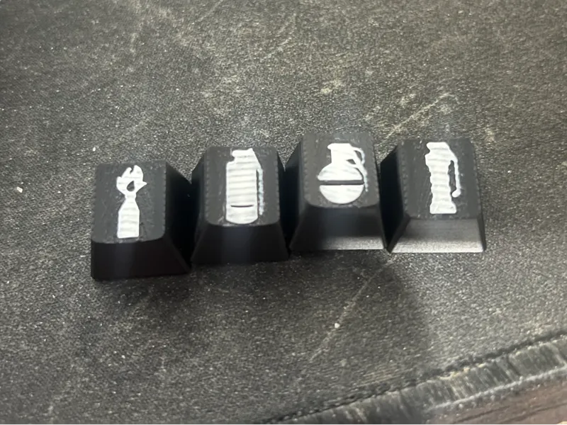 Counter Strike Utility Keycaps STL