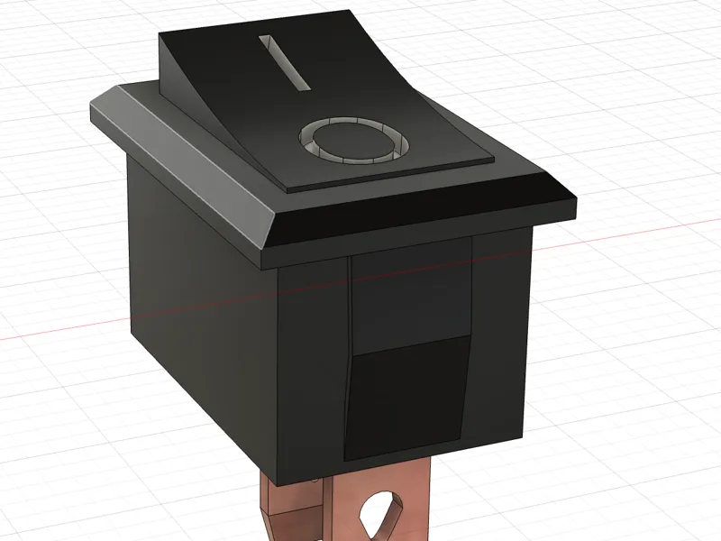 (HUAREW Mini Wippschalter T85 KCD1-101 2-poliger)