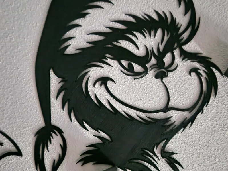 grinch wall painting