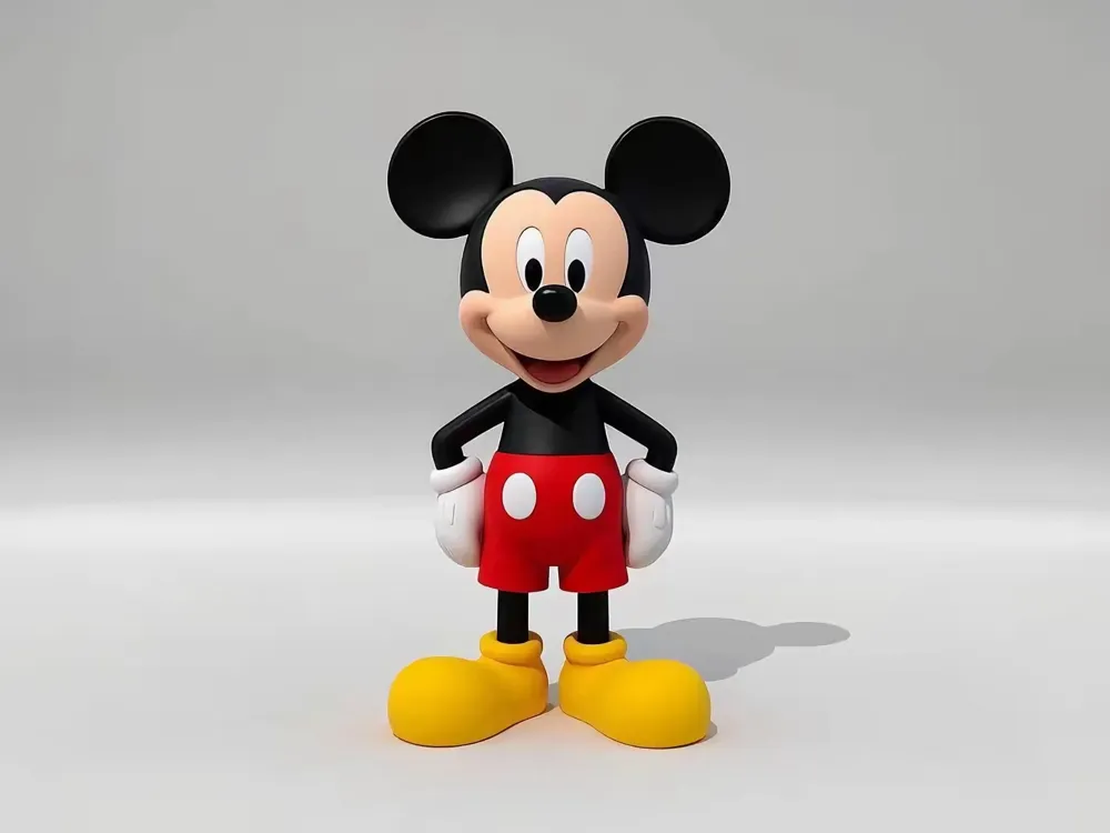 3Dプリント ディズニー—ミッキーこんにちは！両手を腰に当てたミッキー
