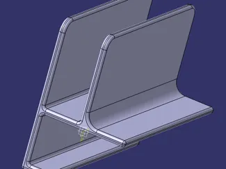Vertical laptop stand for desk