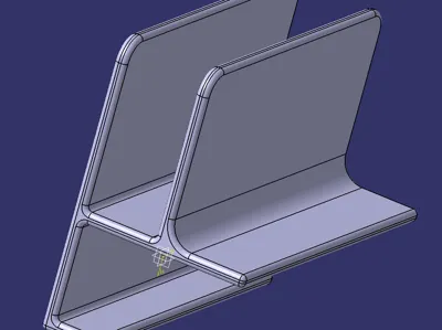 Vertical laptop stand for desk
