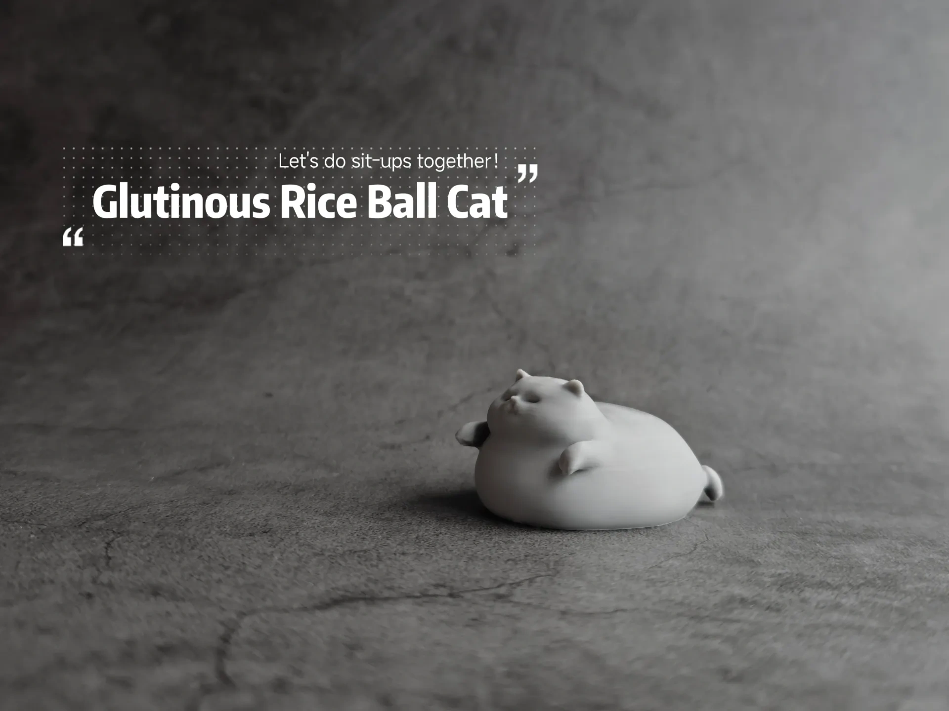 Glutinous Pirinç Dumpling Cat 3 Minyatür Model El Sanatları Süsleri