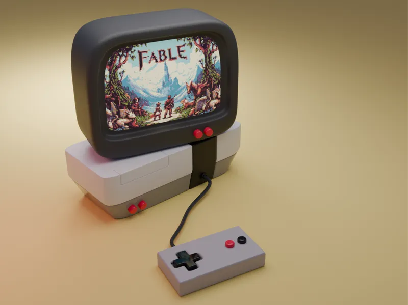 Mini Retro Game Console (Compatible AMS)