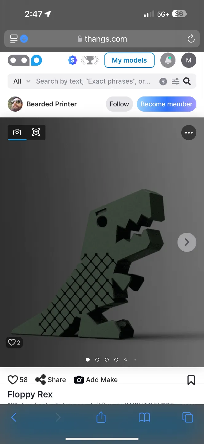 Floppy Rex Remixed by user_1813198521 - MakerWorld