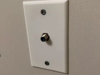 Coax Cable Wall Plate
