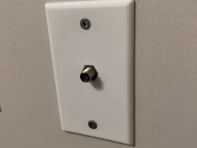 Coax Cable Wall Plate