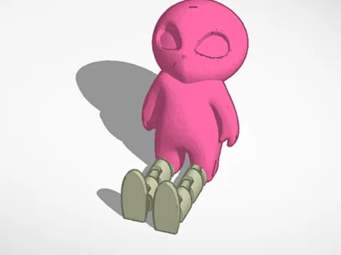 Alien with flexible legs