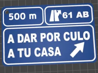 Llavero a dar por culo a casa
