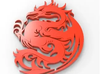龙-冰箱贴-徽章