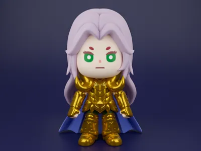 Chibi 102: Gold Saint Aries Mu (Saint Seiya)