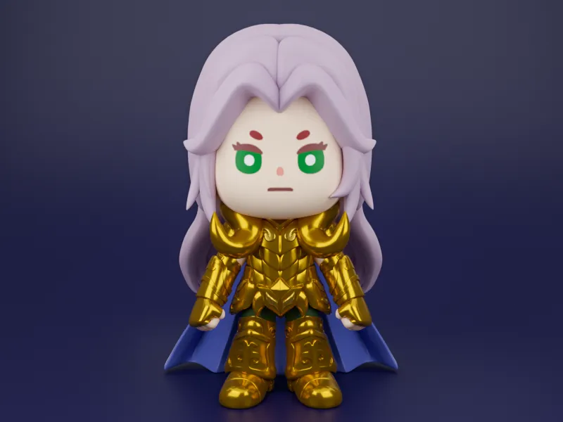 Chibit 102 : GoldSaint Aries Mu(SaintSeiya)
