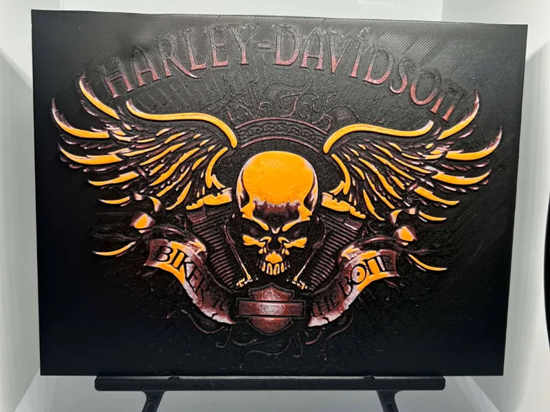 HueForge Logo Harley Davidson