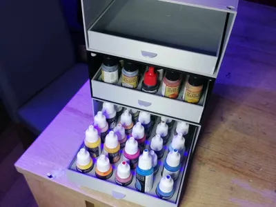 model paint organiser