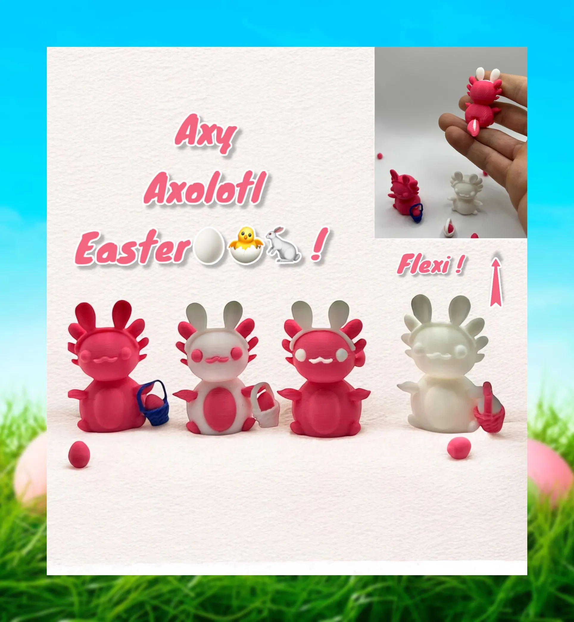 Axy Axolotl Flexi / Flexi-lotl Series von FlmanCreates - MakerWorld