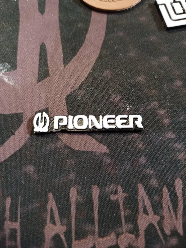 Pioneer logo loudspeaker sound system