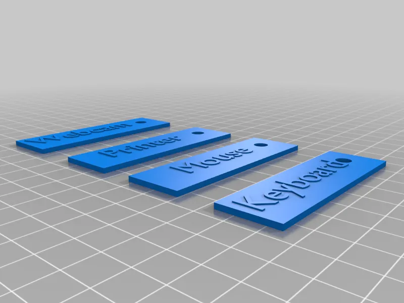 Cable labels, signs, 5 pieces