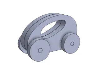 Routing template for wooden car toy