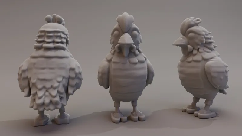 Stylized Chicken figure