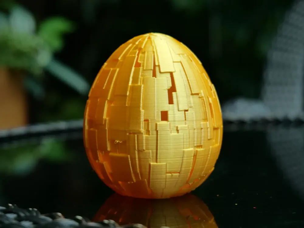 Easter Egg - Rectangular Texture - Free 3D Print Model - MakerWorld