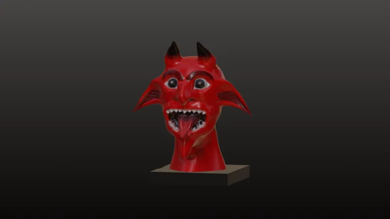Devil Head Bust