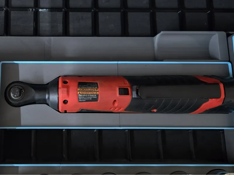 Milwaukee M12 Ratchet Gridfinity 2457-20 v1