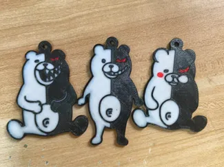 黑白熊挂件