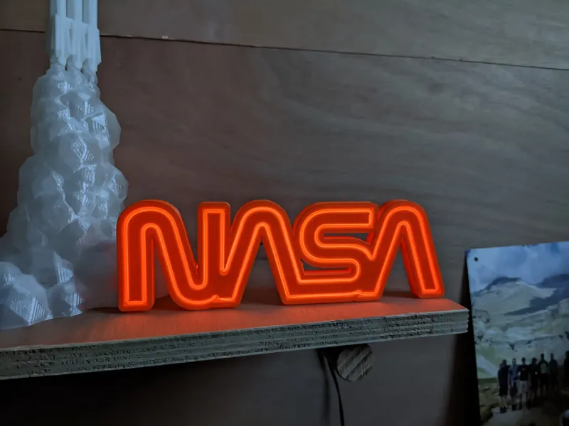 NASA neon with EL wire