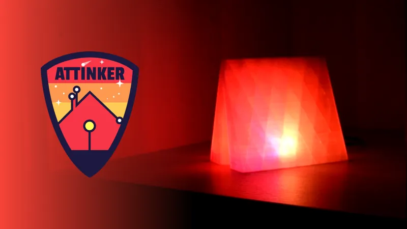 Tent shaped night light
