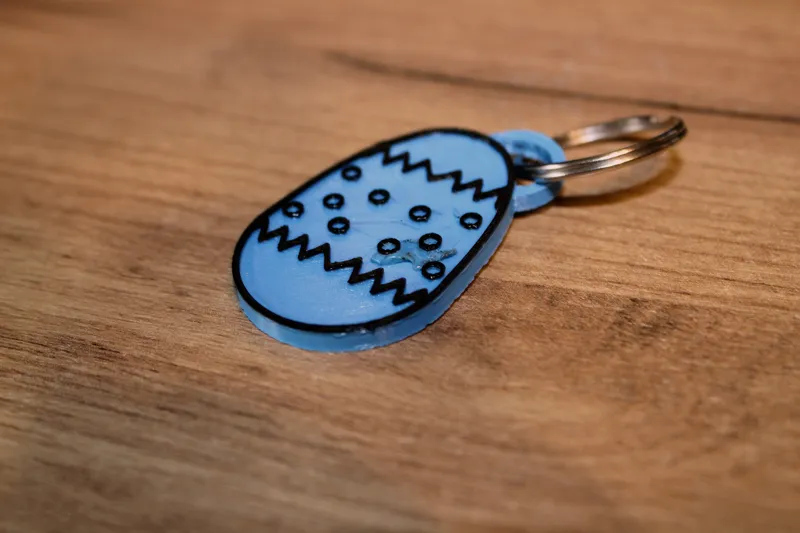 Easter Egg Keychain - Multi color