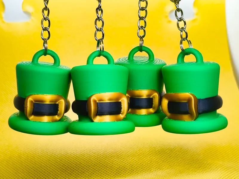 Leprechaun hat keychain
