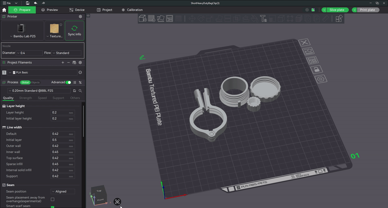 Functional bag clip screw - MakerWorld 3D Model | 3Drop