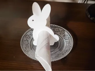 Easter bunny napkin holder